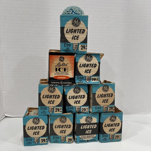 Lighted ice bulb ge - ge, nos